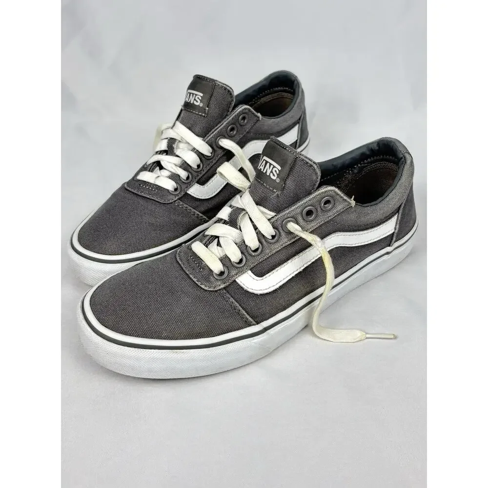 Vans Old Skool Off The Wall Sneakers Mens Sz US 8 Gray Canvas Skate Shoes 500714
